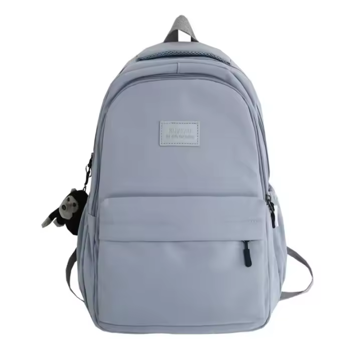 Mochila Escolar Para Jóvenes Mujeres Sólido Simple, Gran Capacidad, Universitaria Para Chicas - 1