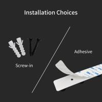 Ganchos para Puerta, Ganchos Negros para Abrigos, se atornillan y se Pegan, colgadores autoadhesivos para Puerta de dormitorio, Ganchos para toallas, sombreros y ropa en el baño. - details 2