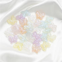 10Pcs/Lot Bolas De Mariposa Acrílicas Para Hacer Joyas Accesorios Para Pulseras Collares Y Aretes Forma Irregular DIY - details 4