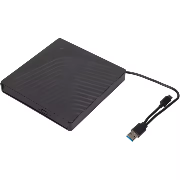 Unidad de DVD Externa, USB3.0/USB2.0 5 Gbps Unidad óptica para Computadora Portátil Quemador de Unidad óptica - 1