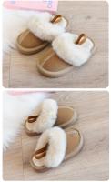 Alpargatas De Algodón Para Niños Y Niñas Con Piel De Peluche Antideslizantes Cómodas Y Calientes Para Uso Doméstico Talla True Fit - details 8