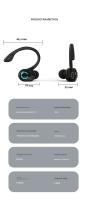 Auriculares Inalámbricos Bluetooth 5.2 Para Negocios Con Cancelación De Ruido Mini HIFI Bass Ear-Hook Con Micrófono Para Deportes Y Juegos - details 17
