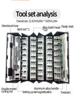 Juego De Destornilladores De 128 En 1 Precisión Para Reparación Electrónica Herramienta Profesional Con Caja Portátil Incluye Phillips Torx Y Mecánico Magnético - details 5