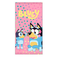 Bluey Toalla de Playa Microfibra, Toalla para Piscina, Baño, Viaje 70x140cm, Toalla Infantil para Niñas Bluey, Regalo Cumpleaños, Color Rosa - details 0