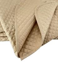 KingnetStore  Colcha Bouti Emboss para Verano y Premivera,Reversible Liso de Color Beige ,Colcha Cubrecama Ligera Fina,Entretiempo 100% Poliéster. (Cama90,105,135,150,180) - details 5