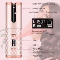 <ALIMT ><ALIMT >🔥</ALIMT></ALIMT> 【REGALO MAMÁ】-Rizador de pelo giratorio portátil con carga USB, rizador de pelo automático inalámbrico, cilindro de cerámica sin enredos, peinado de calentamiento rápido, control de temperatura de 5 etapas, anti-quemaduras - details 4