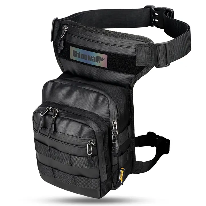 Bolsa De Cintura Y Pierna Grande 3L Rhinowalk Bolsa Mensajera Para Viaje Bolso De Cintura BumBelt Para Teléfono Móvil Y MotorDrop - 1