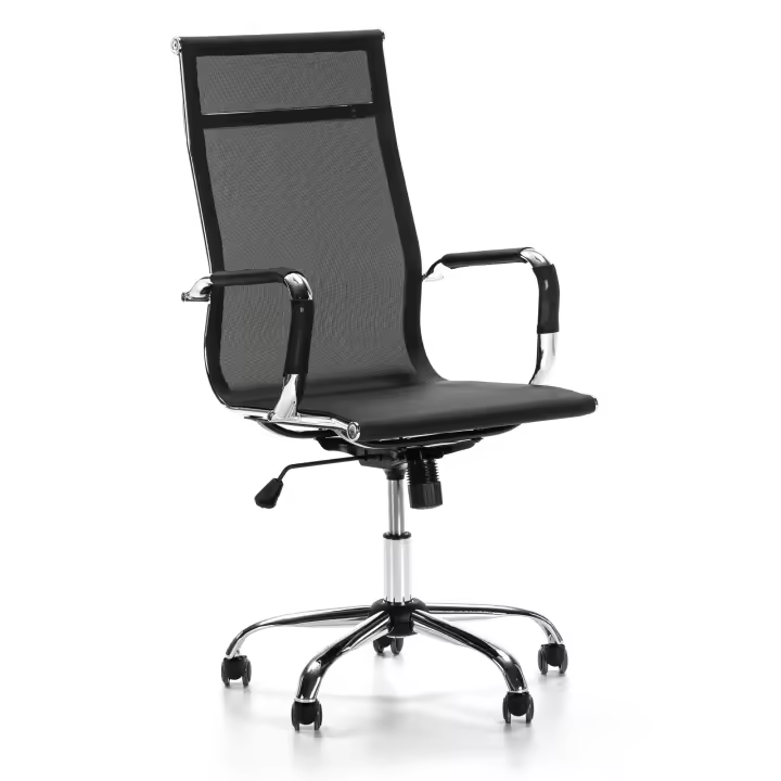 VS Venta-Stock Sillón de Oficina Tapizado Slim con Ajuste de Altura Milimétrico y Mecanismo Basculante - 1