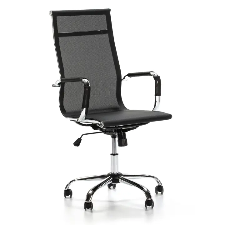 VS Venta-Stock Sillón de Oficina Tapizado Slim con Ajuste de Altura Milimétrico y Mecanismo Basculante - 1