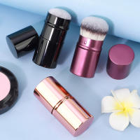 Cepillo De Maquillaje Retráctil Kabuki Multifuncional Portátil Para Viajes Para Líquidos Crema Y Polvo Flawless De Nylon Sin Alergias - details 7