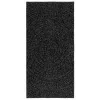 vidaXL Alfombra ZIZUR apariencia yute interior exterior antracita - details 2