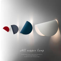 Lámpara de pared LED Modern, lámpara de pared giratoria, lámpara de toque de baño, dormitorio interior, Hall de estar, pasillo, Escaleras, patio, Jardín, luz de pared-Azul-Luz Cálida (1 Pieza) Luz de pared al Aire Libre - details 2