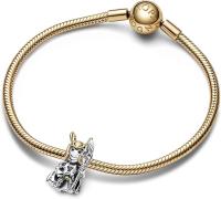 PANDORA Colección en Plata de ley y Chapada en oro de 14 Quilates, Comes con embalaje de Caja De Regno original. - details 0
