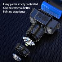 Linterna Frontal LED Recargable Con Sensor De Movimiento Para Camping Y Pesca Luz De Banda Potente Impermeable 3 Modos De Iluminación 5 Estilos - details 15