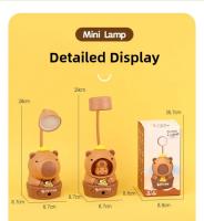 Lámpara De Noche LED Capybara Recargable Por USB Regalo Para Niños Decoración De Escritorio Protección Ocular Lámpara De Mesa Para El Hogar - details 19