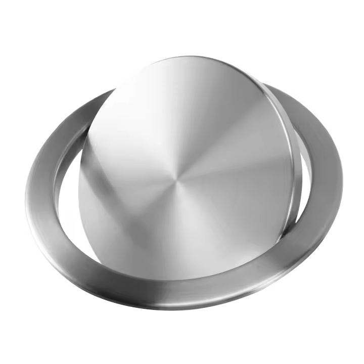 Tapa de cubo de basura de acero inoxidable, tapa de cubo de basura, tapa de basura oscilante de equilibrio incorporado, tapa de basura para encimera de cocina C - 1