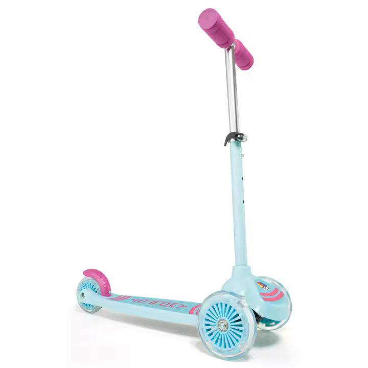 Patinete Maxi Scooter rosa 3 ruedas con luces 56 cm (Molto 24222) - 1