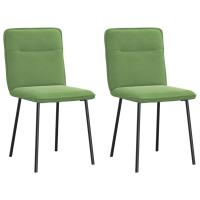 vidaXL Sillas de comedor 2 unidades terciopelo en color Gris oscuro/Verde claro/Azul y más | cómodas modernas ergonómicas para comedor cocina salón hogar - details 1