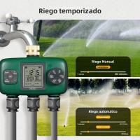 MOES Timer De Riego Automático 3 Salidas Con Inlet De Latón IPX5 Impermeable Pantalla LCD Botón De Giro Para Jardín Aspersor - details 1