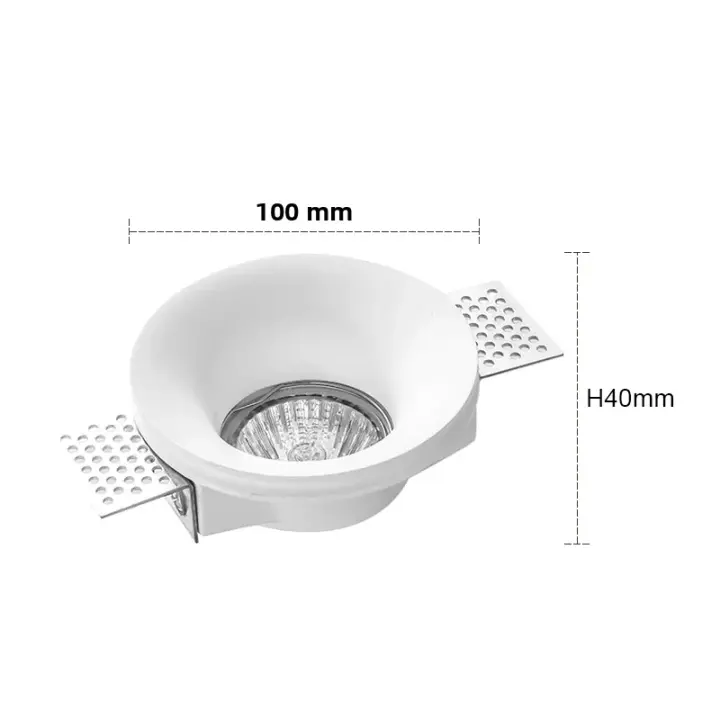 Lámpara De Techo Integrada LED Anti-Deslumbrante GU10 Para Sala De Estar Y Pasillo Iluminación Interior Sin Marco - 1