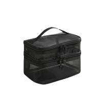 Bolso De Maquillaje Grande Para Viajes Resistente Al Agua Bolsa De Almacenamiento Para Mujer Estilo Casual Cierre De Cremallera - details 1