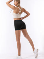 Shorts De Yoga Para Mujer De Cintura Alta Escultora Quick-Dry Transpirable Estilo Deportivo Para Correr Ciclar Yoga Fitness - details 5