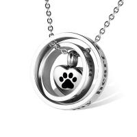 Collar Urna Corazón De Acero Inoxidable Para Restos Cremación Impermeable Memorial Recuerdos Para Pequeños Animales - details 1