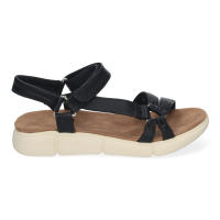 Davinia Shoes Sandalias Planas de Mujer, Comodas y Elegantes, Diseño Moderno con Tiras Cruzadas en la Pala y Cierre Comodo de Velcro. Shoes&Blues.es AD-3261-Negro - details 1
