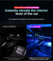Lámparas De Decoración Para Coche Dual Zone 18/22 Pulgadas RBG 64 Colores Control APP Bluetooth Strip Led De Acrílico Para Atmosfera Del Vehículo Compatible Con BMW Audi Benz Y Más - details 5