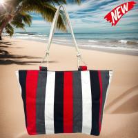 MEJORADA TOTE BAG Grande Rayas Multicolor – BOLSO DE PLAYA de Lona con Asas de Cuerda, Capacidad Extra, 6 Colores Disponibles - details 6