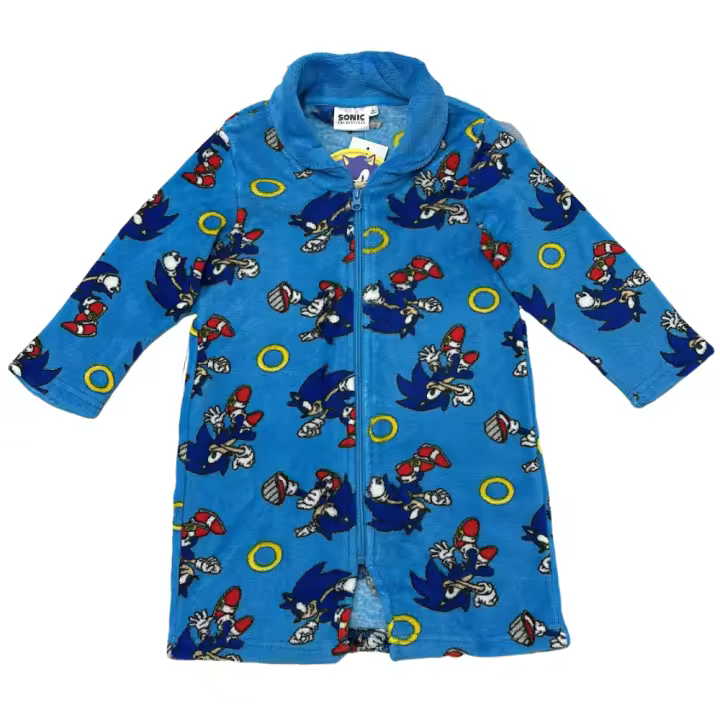 Bata Coralina POKÉMON y SONIC Sun City con cremallera para niño: abrigo perfecto para el frío - 1