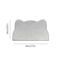 Alfombrilla De Comida Para Mascotas Anti-Derrame Y Lavable Silicona No Esmerilada Para Perros Y Gatos Suministros Para Mascotas - details 5