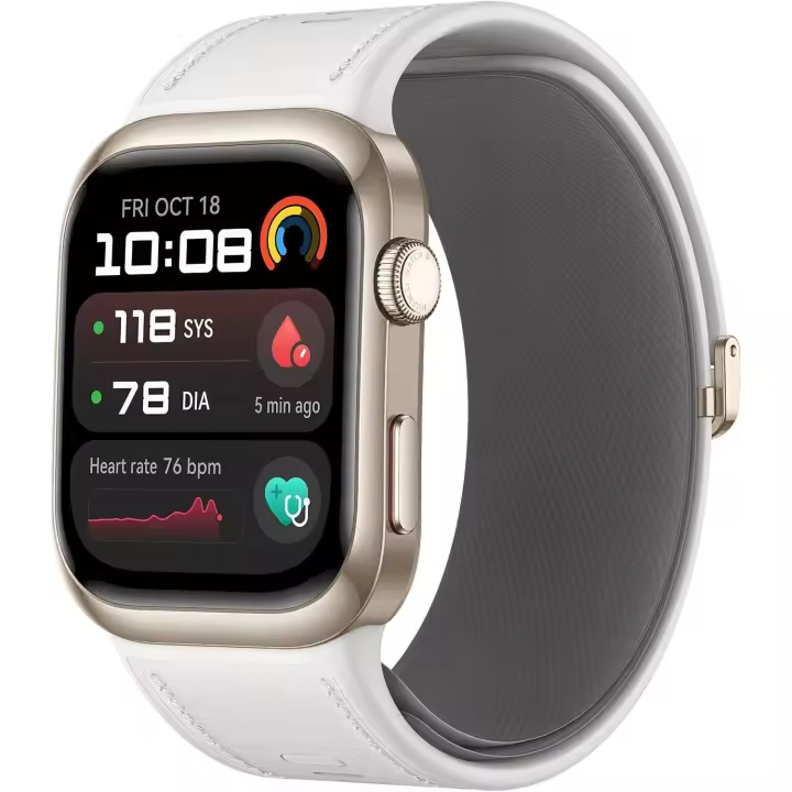 HUAWEI Watch D2, Pantalla AMOLED de 1,82, Monitorización en Tiempo Real de la Presión Arterial, ECG, Monitorización Exhaustiva del Sueño, SpO2, Asistencia Sanitaria Familiar, Llamadas, Blanco - 1