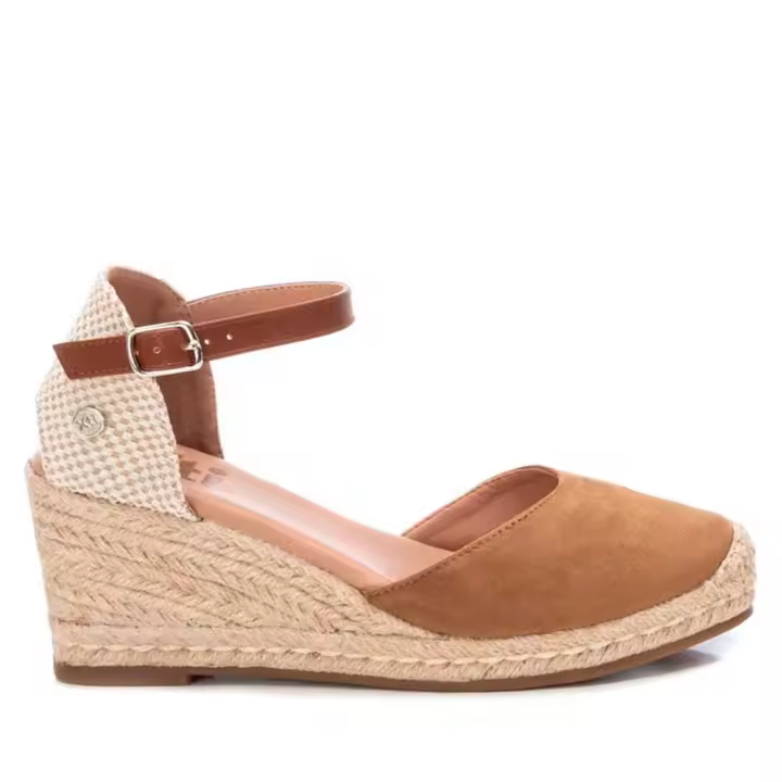 Xti Alpargata Cuña Esparto Mujer 140746 Taupe - Estilo Valenciano Moderno - Certificado Vegano - Suela Antideslizante - 1
