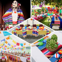 1/2/4 Pack Tapete De Mesa Mexicano 14 X 84 Pulgadas Decoración Para Fiesta De Cinco De Mayo Tema Mexicano Tapete De Mesa Para Fiesta - details 5