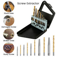 Set De 10 Piezas De Extractores De Tornillos Rotos Con Broca HSS Herramientas De Demolición Doble Final Para Metal Y Madera - details 3