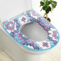 Cubierta De Inodoro Flannel Invierno Cálida Con Estampados Almohadilla De Comodidad Suave Para Baño Accesorio Esencial - details 12