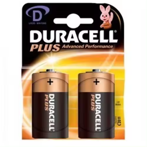 Pila duracell LR20 D MX1300 pack 2 pilas - 1
