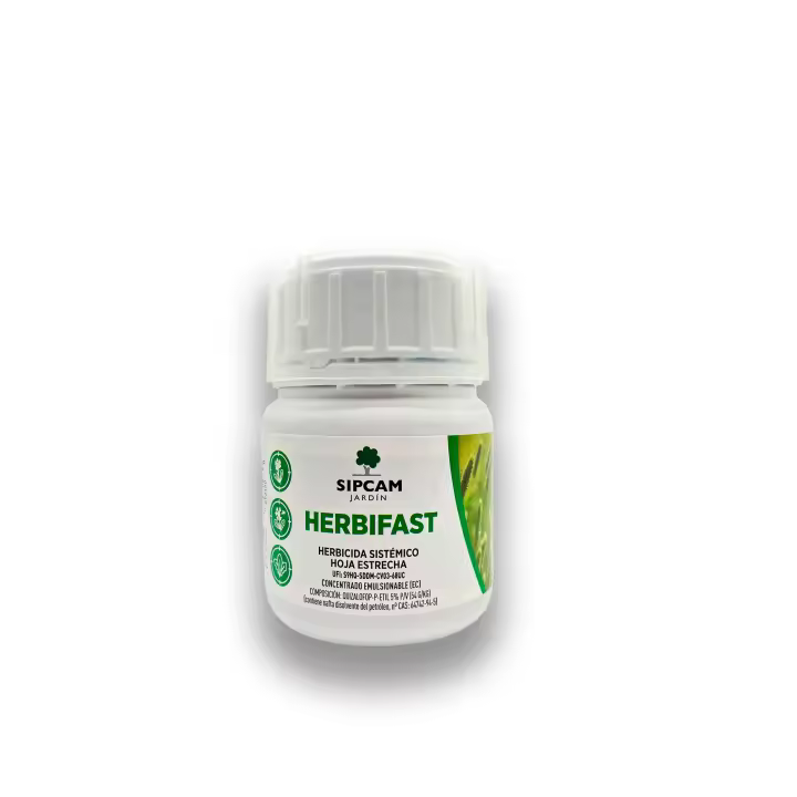 Herbicida para Malas Hierbas HERBIFAST de Hoja Estrecha MUY EFICAZ | 125 ml para diluir en 31 litros de Agua | Acción Sistémica y Rápida Absorción | Ideal Huertos y Cultivos Hortícolas| Acción sistémica completa | Nexum+Market - 1