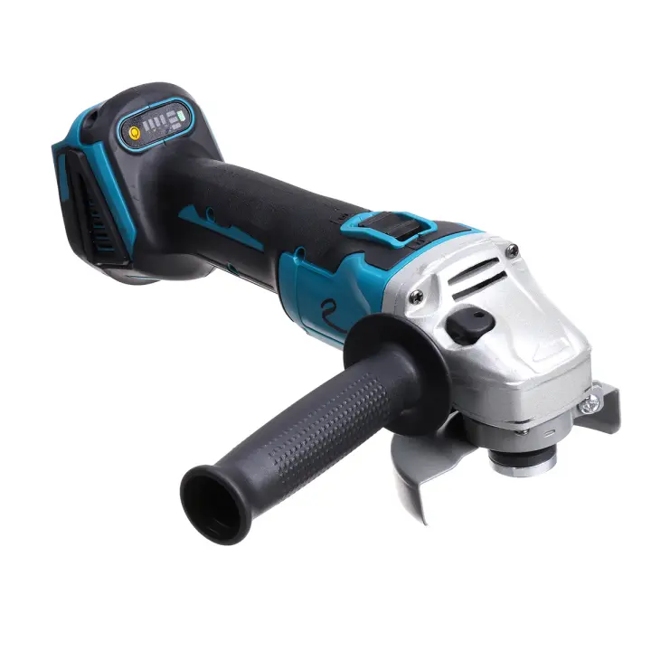 Amoladora angular eléctrica sin escobillas, herramienta eléctrica de 125mm, 4 velocidades, pulidora artesanal, para batería Makita de 18V, Enchufe de la UE - 1