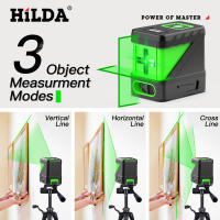 Nivel De Láser HILDA 2 Líneas Auto Nivelado Con Rayos Verdes Línea Horizontal Y Vertical Láser Inteligente Tamaño Compacto - details 2