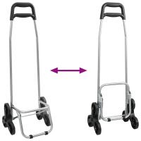 Carrito de Compras vidaXL con Escalador de Escaleras Azul 38 L - details 6