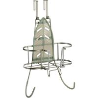 Soporte de Planchado de Metal y Silicona 53x30x12,5 cm para Puerta y Pared, Organizador Multiusos con Espacio de Almacenaje y Control de Cable, Cuelga Tabla de Planchar, Accesorio Resistente y Práctico para el Hogar - details 1