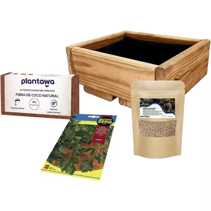 Plantawa Kit de Cultivo Completo para Niños, Huerto Urbano Infantil para Cultivar en Casa, Jardinera para sembrar Semillas, Cuida Tus Plantas, Regalar Español. - 1