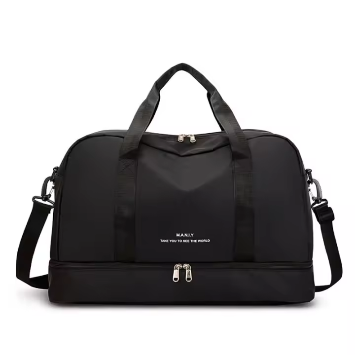Bolsa de gimnasio para helbres y mujeres, Bolsa de viaje, Bolso de mano, Con compartimentor para zapatos y compartimenthimmedo, Bolsa Deportiva de gran capacidad para Viajes, fitness, yoga, Pink - 1