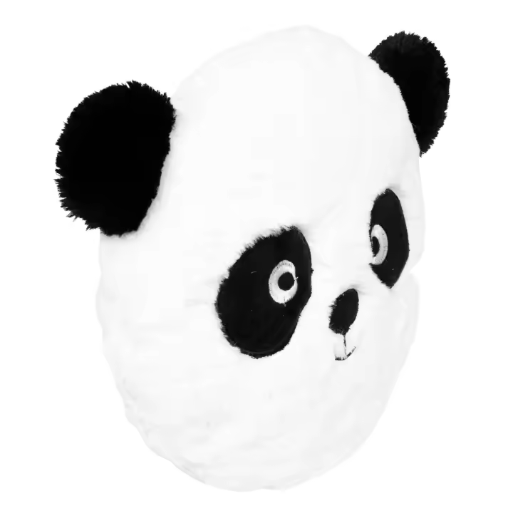 Cojín redondo panda con orejas diámetro 27 cm - 1