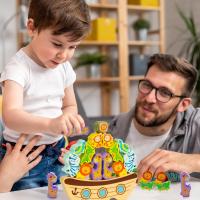 Juguete De Madera Para Bebés Juego Educativo Montessori De Caterpillar Que Come Alimentación Juguete De Habilidades Motoras Finas Para Niños Regalo - details 10