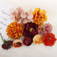 1Bolsa De Flores Artificiales Europeas Para Decoración De Hogar Bodas Adornos De Pared DIY Accesorios De Cabello Corsé Kit De Manualidades Floral - details 7