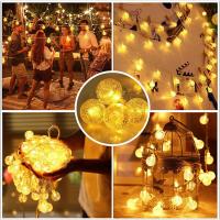 Luces De Cadena Globos 10/20/30/40 LED Operadas Por Batería Impermeables Para Decoración De Fiesta Patio Jardín Navidad - details 4