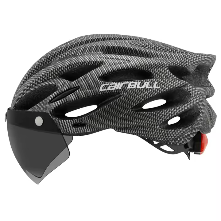 Casco de bicicleta para ciclismo LED para hombres y mujeres tamaño 54-62cm ajustable con visera para MTB y carretera accesorios de bicicleta ZP - 1